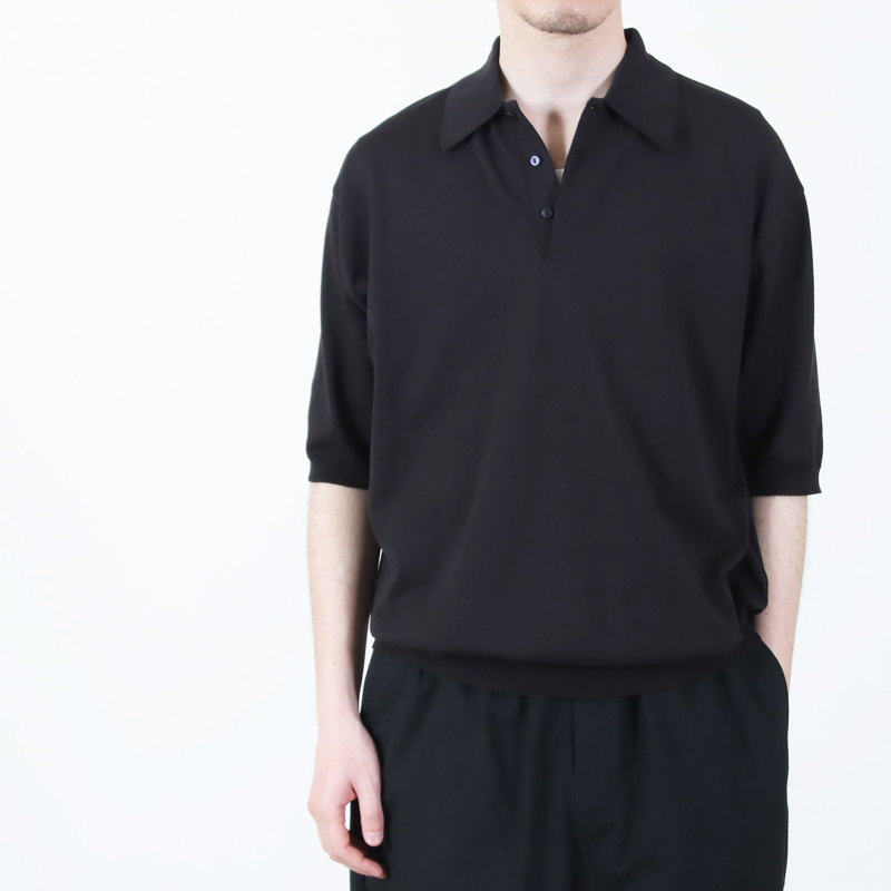 KAPTAIN SUNSHINE(����ץƥ󥵥󥷥㥤��) Cotton Knit Poloshirt