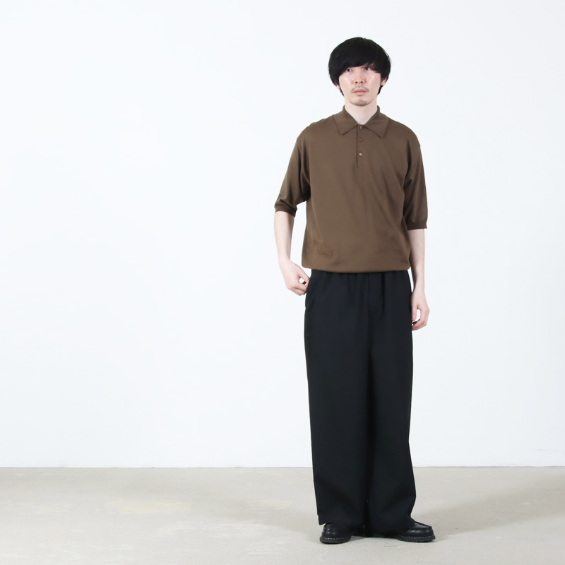 KAPTAIN SUNSHINE(����ץƥ󥵥󥷥㥤��) Cotton Knit Poloshirt