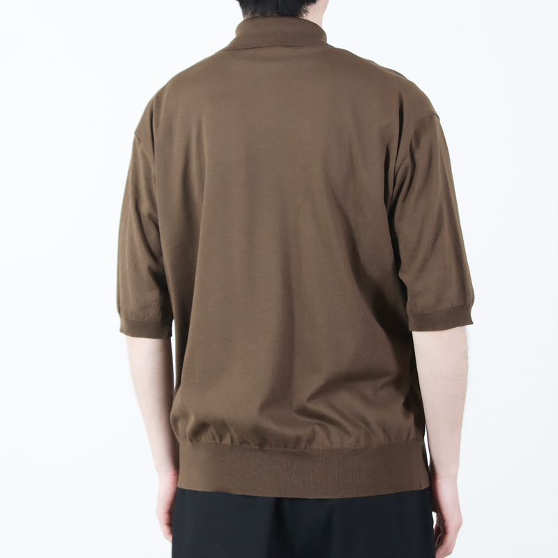 KAPTAIN SUNSHINE(����ץƥ󥵥󥷥㥤��) Cotton Knit Poloshirt