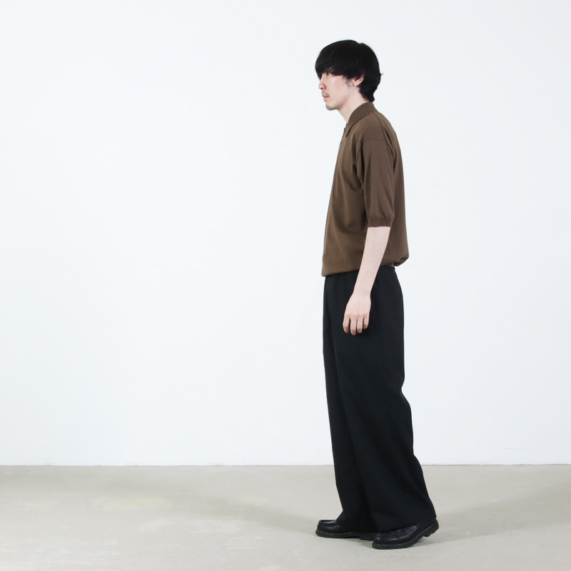 KAPTAIN SUNSHINE(����ץƥ󥵥󥷥㥤��) Cotton Knit Poloshirt