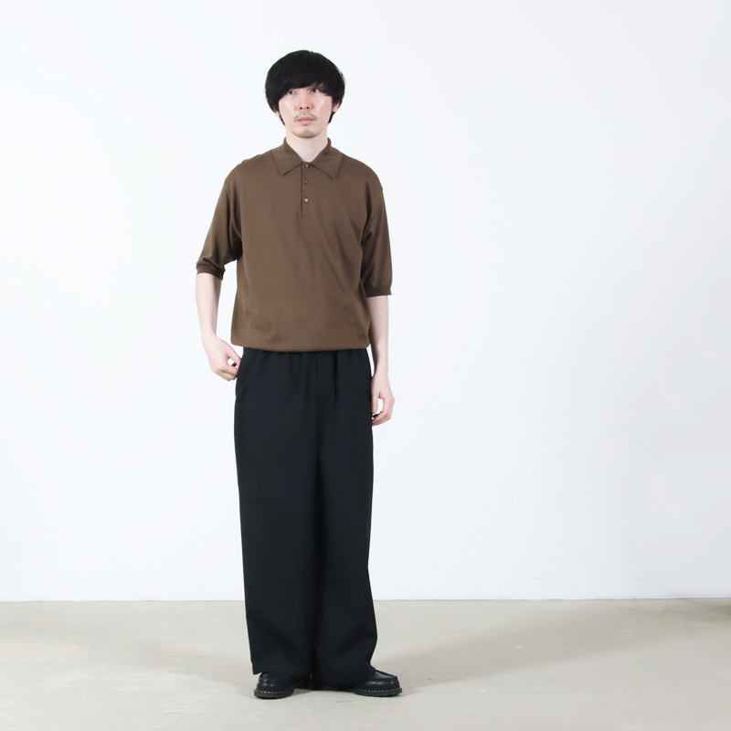 KAPTAIN SUNSHINE(����ץƥ󥵥󥷥㥤��) Cotton Knit Poloshirt