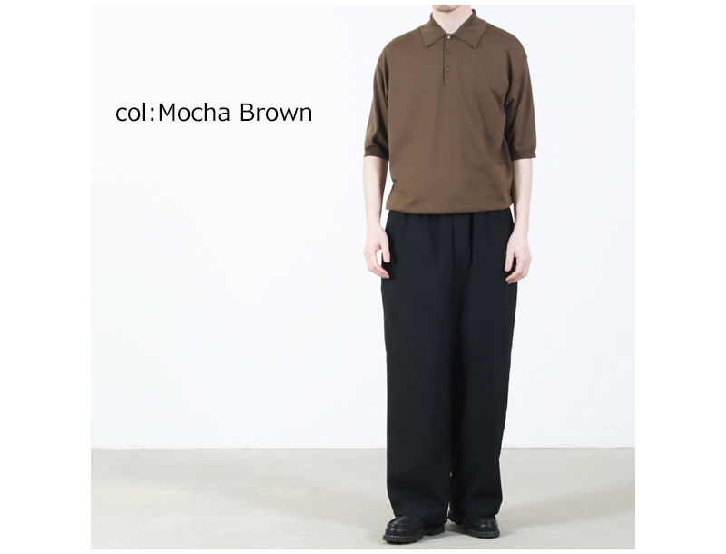 KAPTAIN SUNSHINE(����ץƥ󥵥󥷥㥤��) Cotton Knit Poloshirt