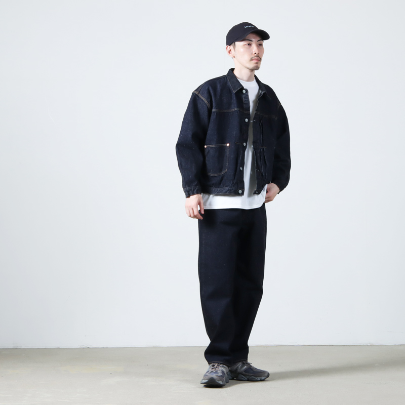 KAPTAIN SUNSHINE(����ץƥ󥵥󥷥㥤��) 5P Zipper Front Denim Pants