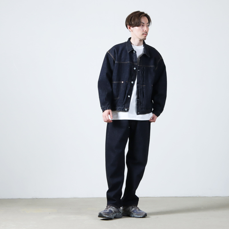 KAPTAIN SUNSHINE(����ץƥ󥵥󥷥㥤��) 5P Zipper Front Denim Pants