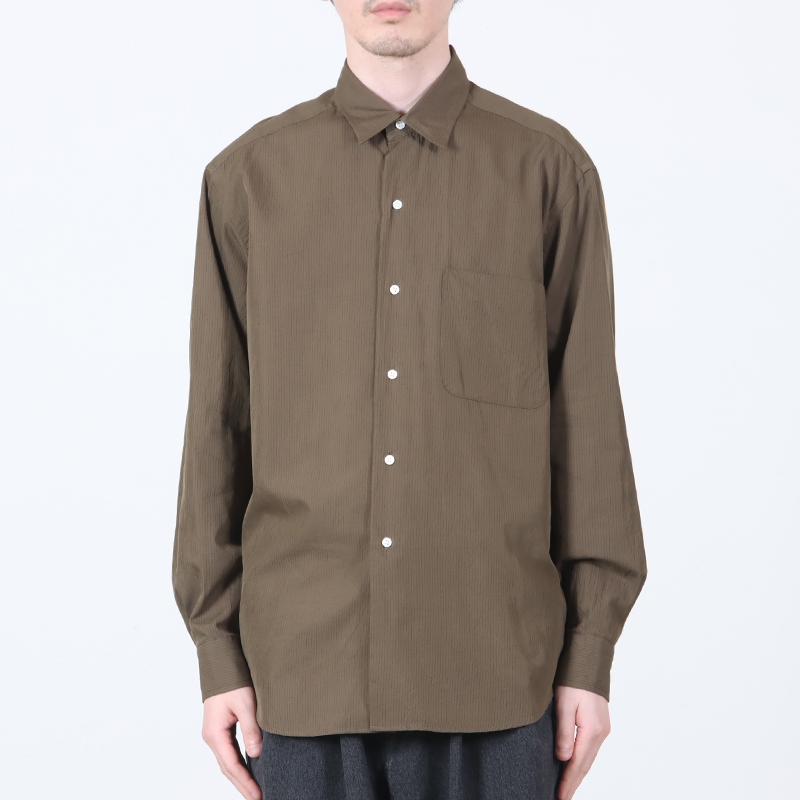 KAPTAIN SUNSHINE(����ץƥ󥵥󥷥㥤��) Regular Collar Shirt STRIPE