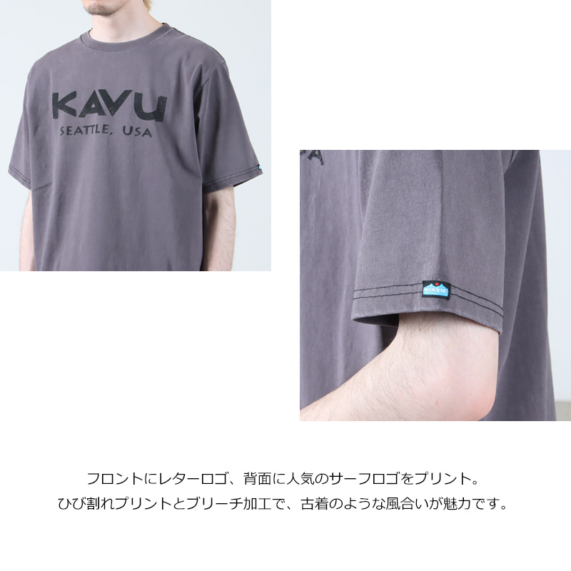 KAVU(֡) Surf Logo Tee