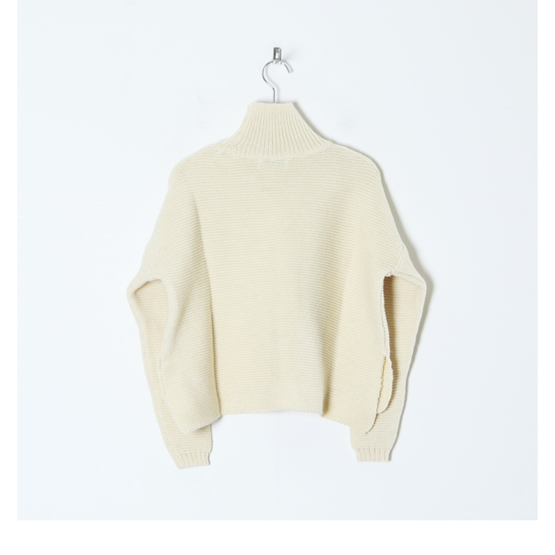 Kerry Woollen Mills(꡼ߥ륺) Pearl Stitch Polo Neck Sweater