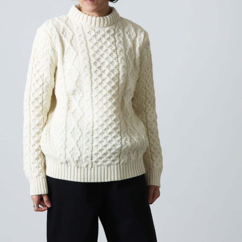 Kerry Woollen Mills (ケリーウーレンミルズ) Aran Cable Crew Neck Sweater /  アランケーブルクルーネックセーター