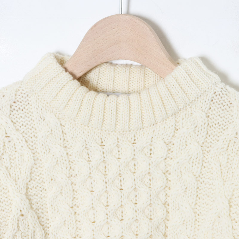 Kerry Woollen Mills (ケリーウーレンミルズ) Aran Cable Crew Neck Sweater /  アランケーブルクルーネックセーター