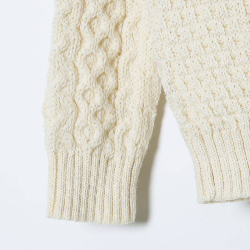 Kerry Woollen Mills (ケリーウーレンミルズ) Aran Cable Crew Neck Sweater /  アランケーブルクルーネックセーター