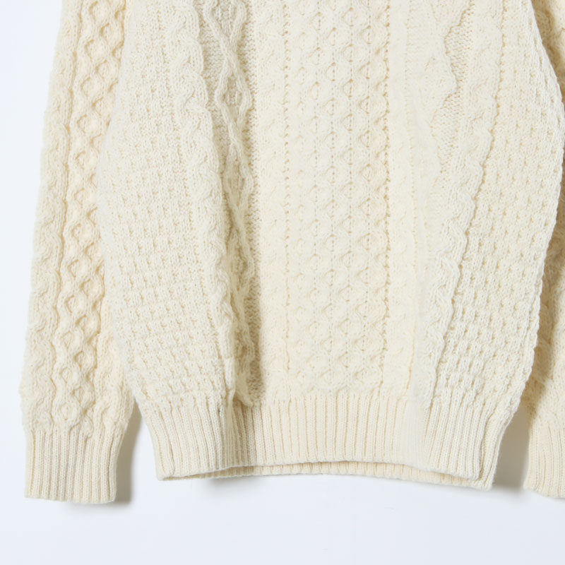 Kerry Woollen Mills (ケリーウーレンミルズ) Aran Cable Crew Neck Sweater /  アランケーブルクルーネックセーター