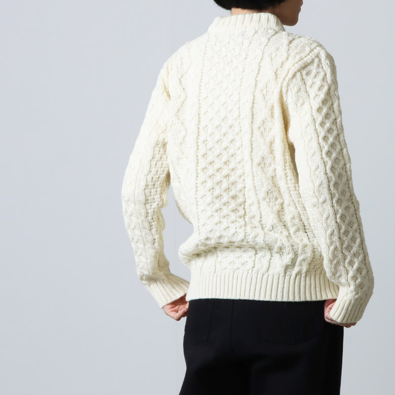 Kerry Woollen Mills (ケリーウーレンミルズ) Aran Cable Crew Neck