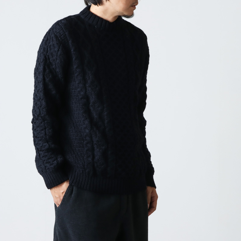 Kerry Woollen Mills (ケリーウーレンミルズ) Aran Cable Crew Neck Sweater /  アランケーブルクルーネックセーター