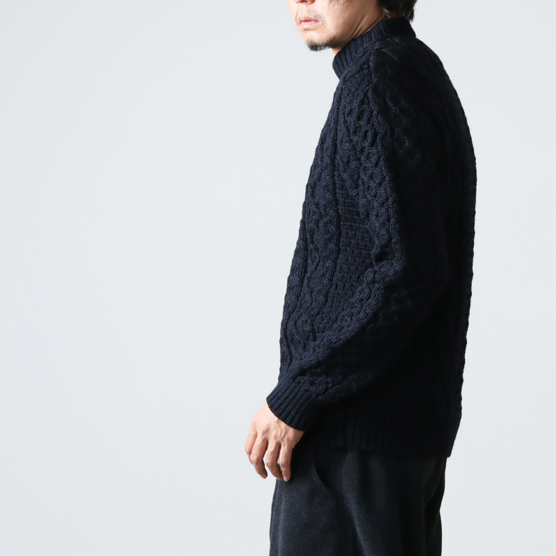 Kerry Woollen Mills (ケリーウーレンミルズ) Aran Cable Crew Neck