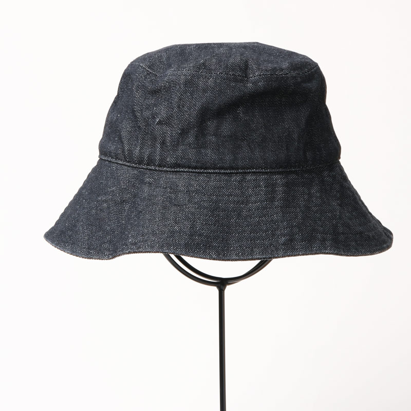 KIJIMA TAKAYUKI (キジマタカユキ) ORGANIC COTTON DENIM BUCKET HAT 