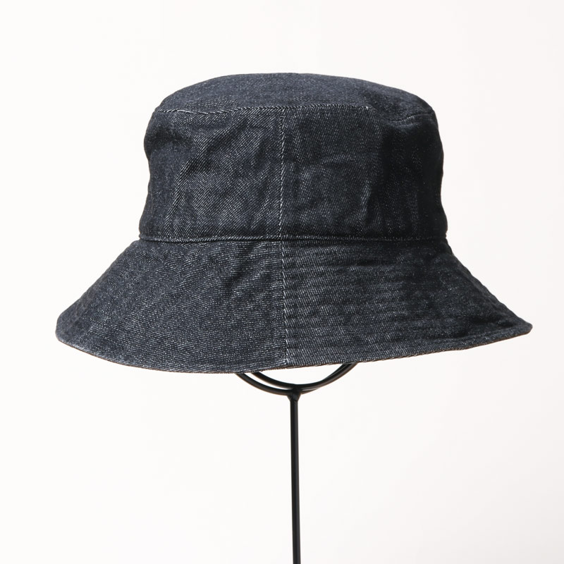 KIJIMA TAKAYUKI (キジマタカユキ) ORGANIC COTTON DENIM BUCKET HAT 