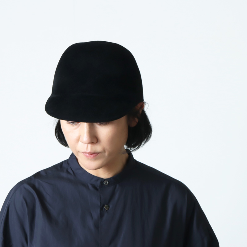 KIJIMA TAKAYUKI(ޥ業) RABBIT FUR FELT JOCKEY CAP