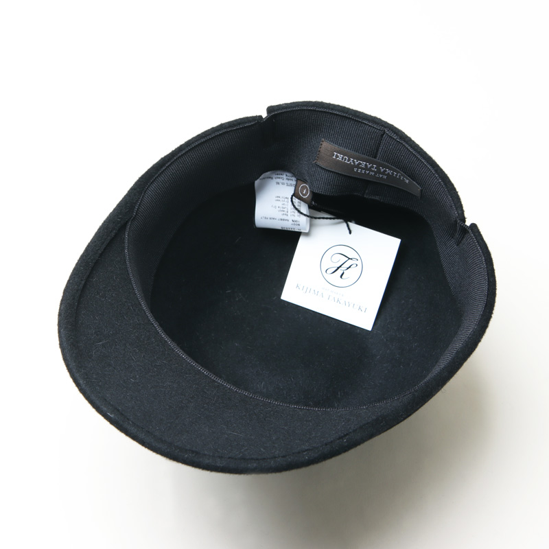 KIJIMA TAKAYUKI (キジマタカユキ) RABBIT FUR FELT JOCKEY CAP ...