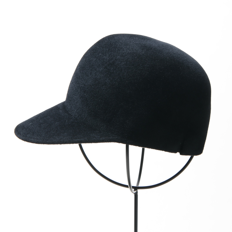 KIJIMA TAKAYUKI (キジマタカユキ) RABBIT FUR FELT JOCKEY CAP 