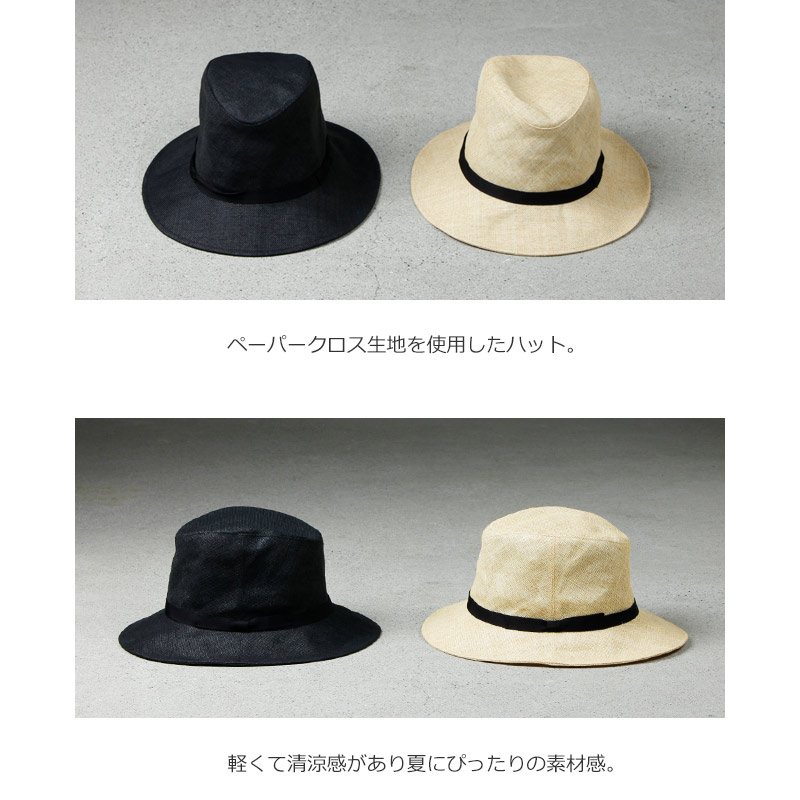 KIJIMA TAKAYUKI (キジマタカユキ) PAPER CLOTH SOFT HAT MIDDLE / ペーパークロスソフトハット