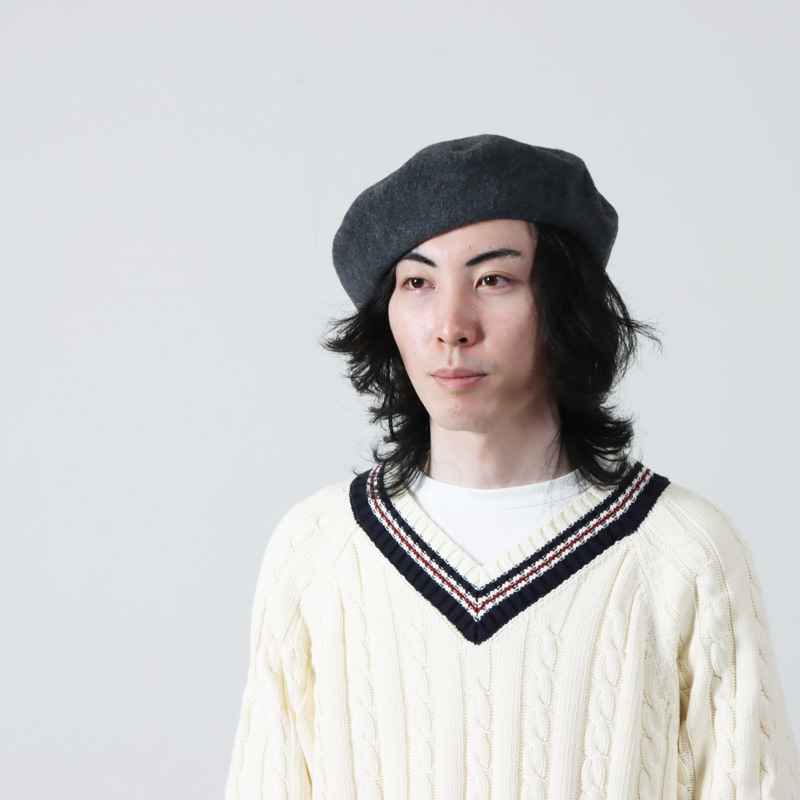 KIJIMA TAKAYUKI (キジマタカユキ) WOOL CASHMERE BASQUE BERET / ウールカシミヤ バスクベレー