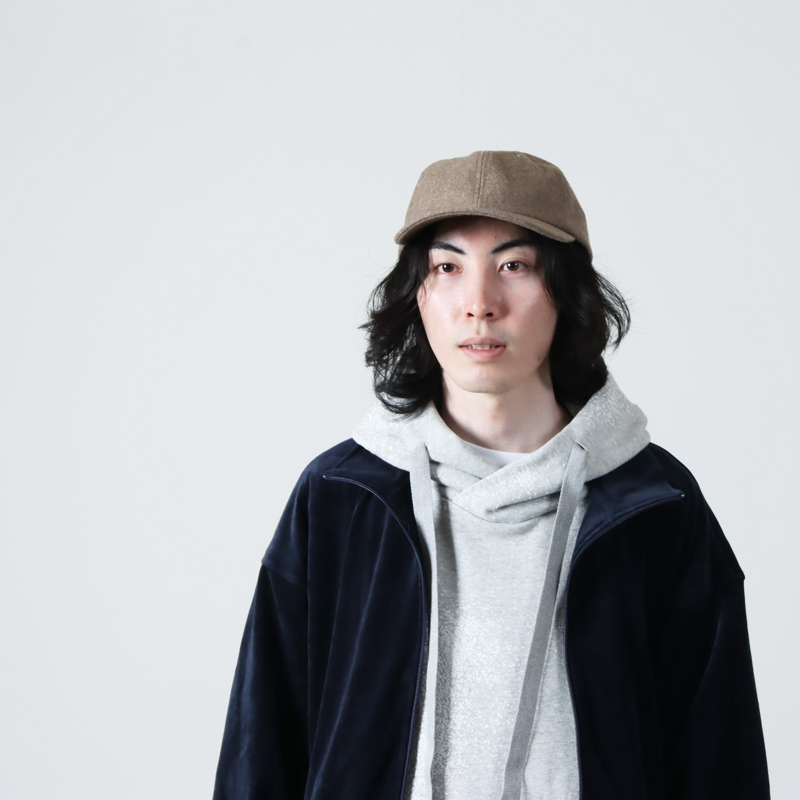 KIJIMA TAKAYUKI MELTON 6 PANEL CAP-