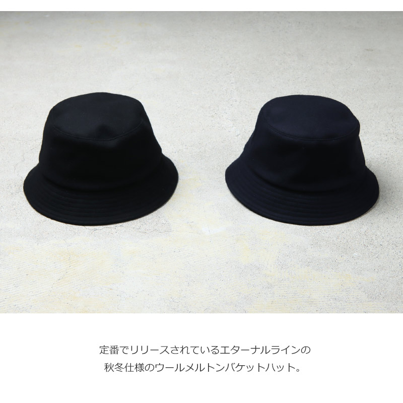 KIJIMA TAKAYUKI(ޥ業) MELTON BUCKET HAT