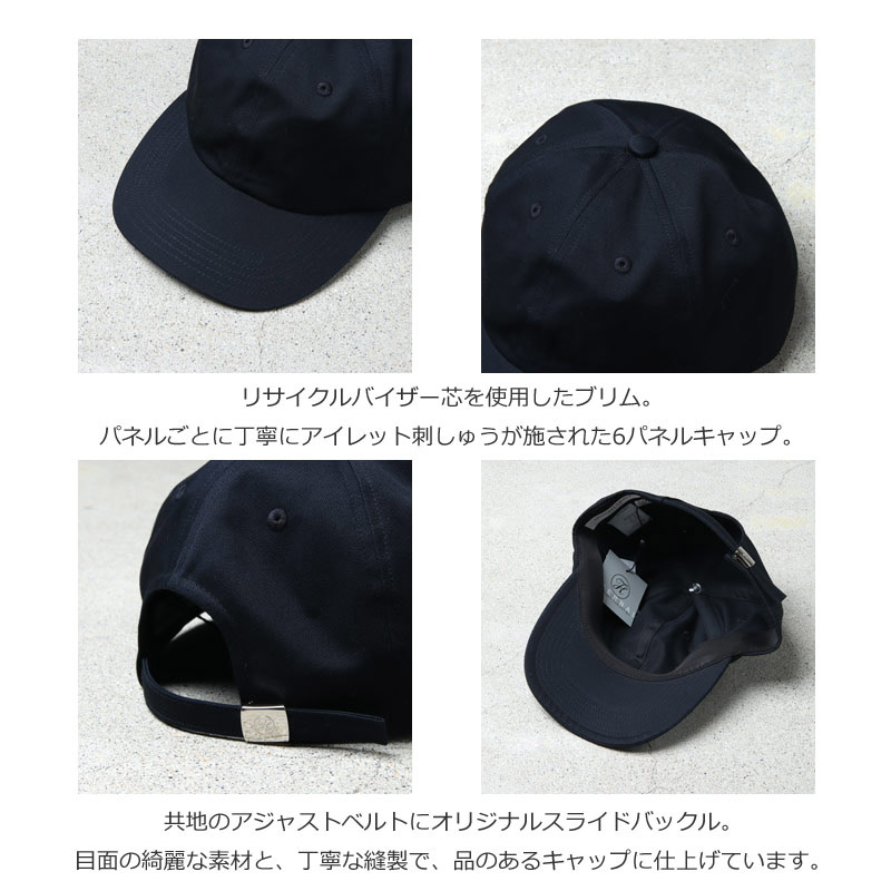 KIJIMA TAKAYUKI(ޥ業) COTTON CHINO 6PANEL CAP