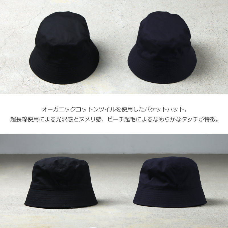 KIJIMA TAKAYUKI (キジマタカユキ) ORGANIC COTTON BUCKET HAT / オーガニックコットンバケットハット