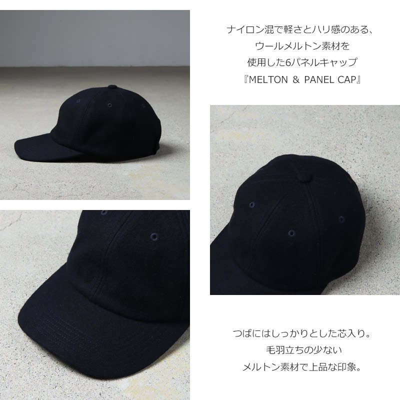 KIJIMA TAKAYUKI(ޥ業) MELTON 6PANEL CAP