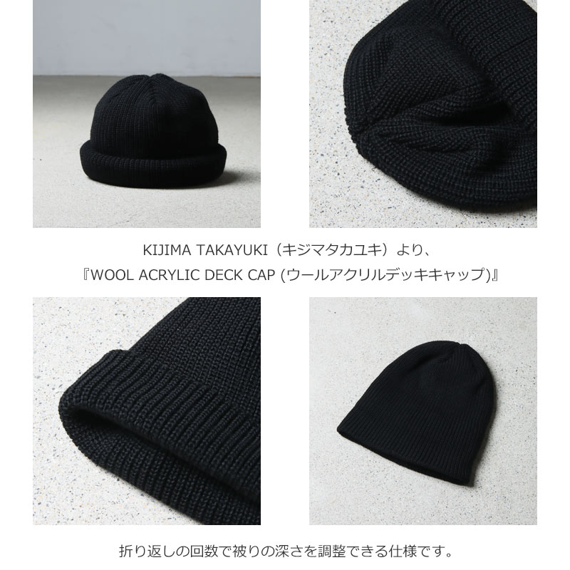 KIJIMA TAKAYUKI(ޥ業) KNIT DECK CAP