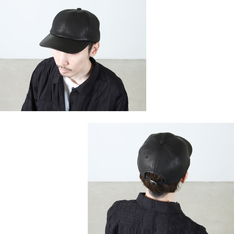 KIJIMA TAKAYUKI(ޥ業) COWHIDE 6PANEL CAP