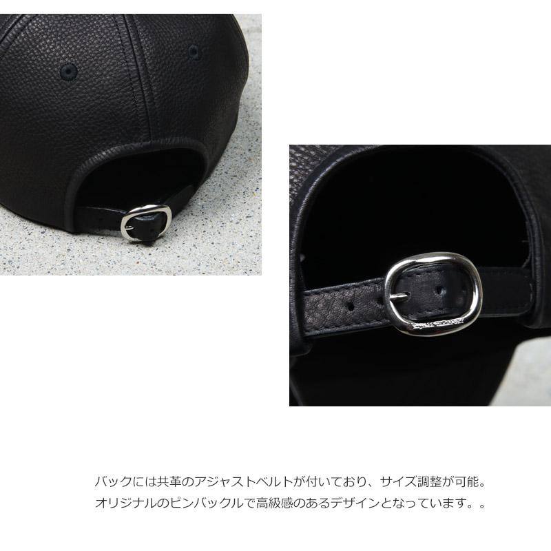 KIJIMA TAKAYUKI(ޥ業) COWHIDE 6PANEL CAP