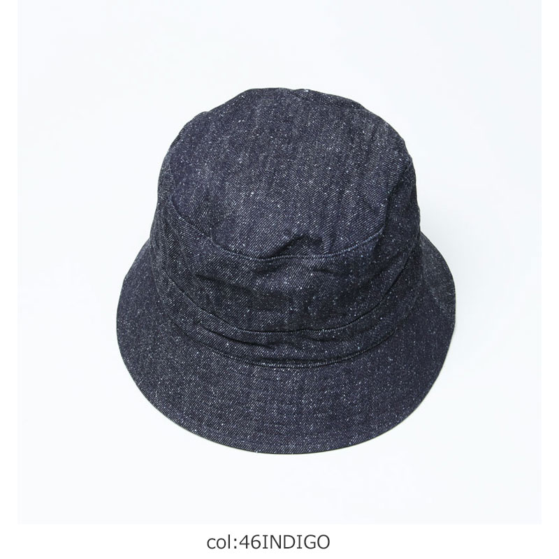 KIJIMA TAKAYUKI(ޥ業) COTTON SILK DENIM BUCKET HAT