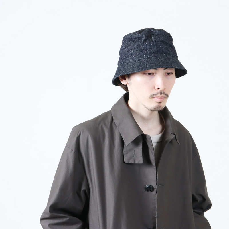 KIJIMA TAKAYUKI(ޥ業) COTTON SILK DENIM BUCKET HAT