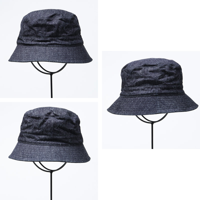 KIJIMA TAKAYUKI(ޥ業) COTTON SILK DENIM BUCKET HAT