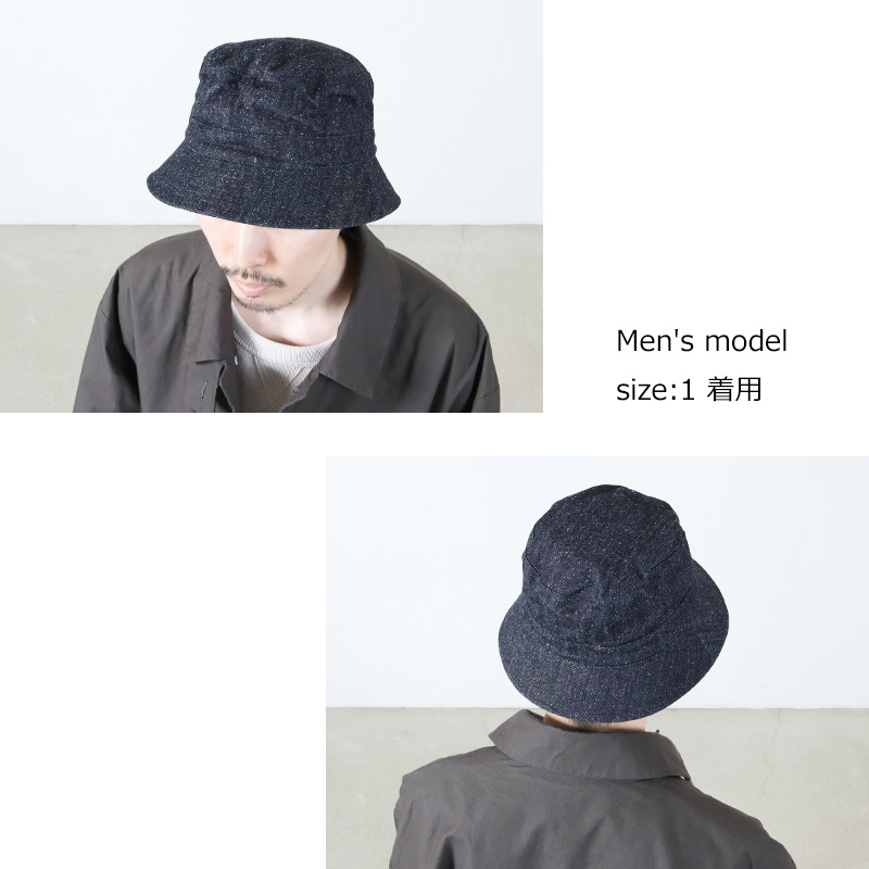 KIJIMA TAKAYUKI(ޥ業) COTTON SILK DENIM BUCKET HAT