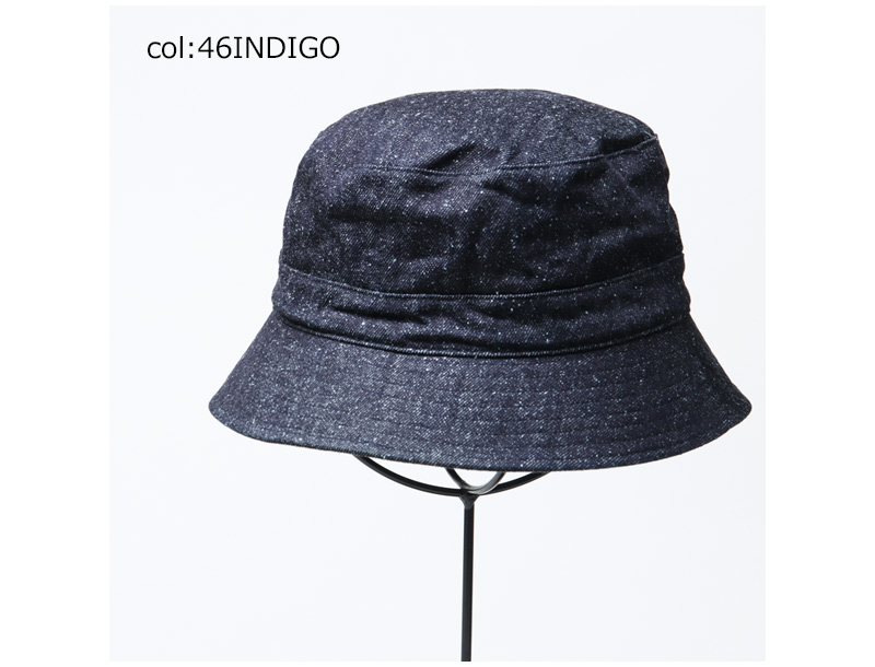 KIJIMA TAKAYUKI(ޥ業) COTTON SILK DENIM BUCKET HAT