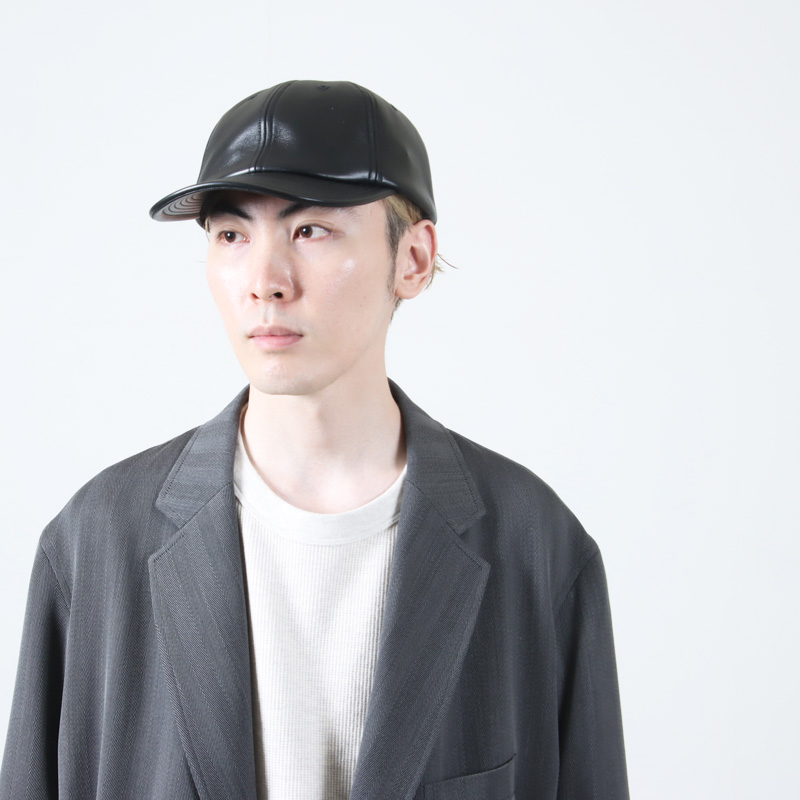 KIJIMA TAKAYUKI(ޥ業) LAMBSKIN 6PANEL CAP