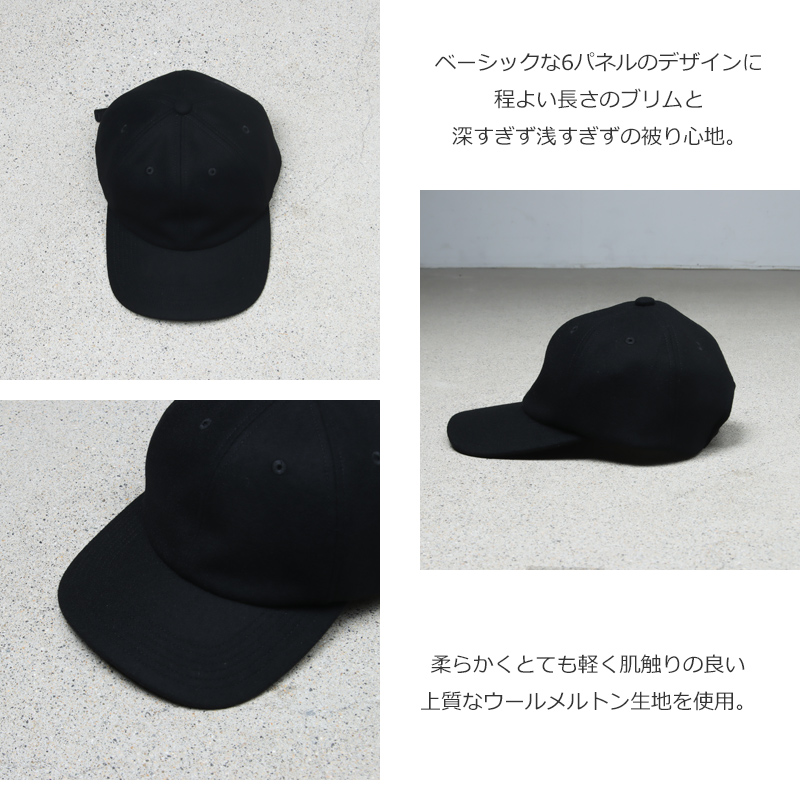 KIJIMA TAKAYUKI(ޥ業) LAMB MELTON 6PANEL CAP