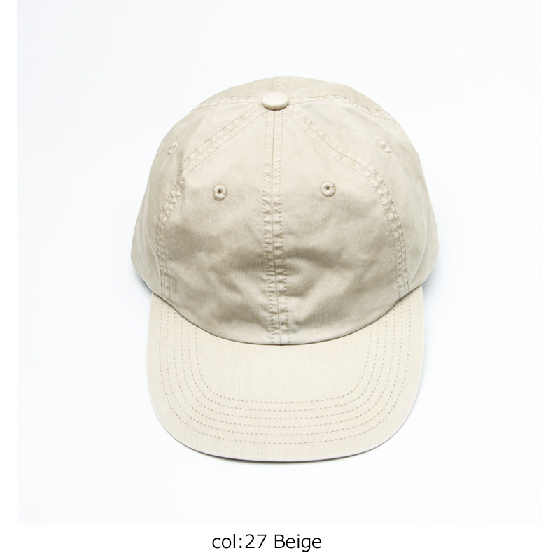 KIJIMA TAKAYUKI(ޥ業) SULFER DYED 6PANEL CAP