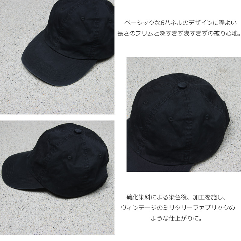 KIJIMA TAKAYUKI(ޥ業) SULFER DYED 6PANEL CAP