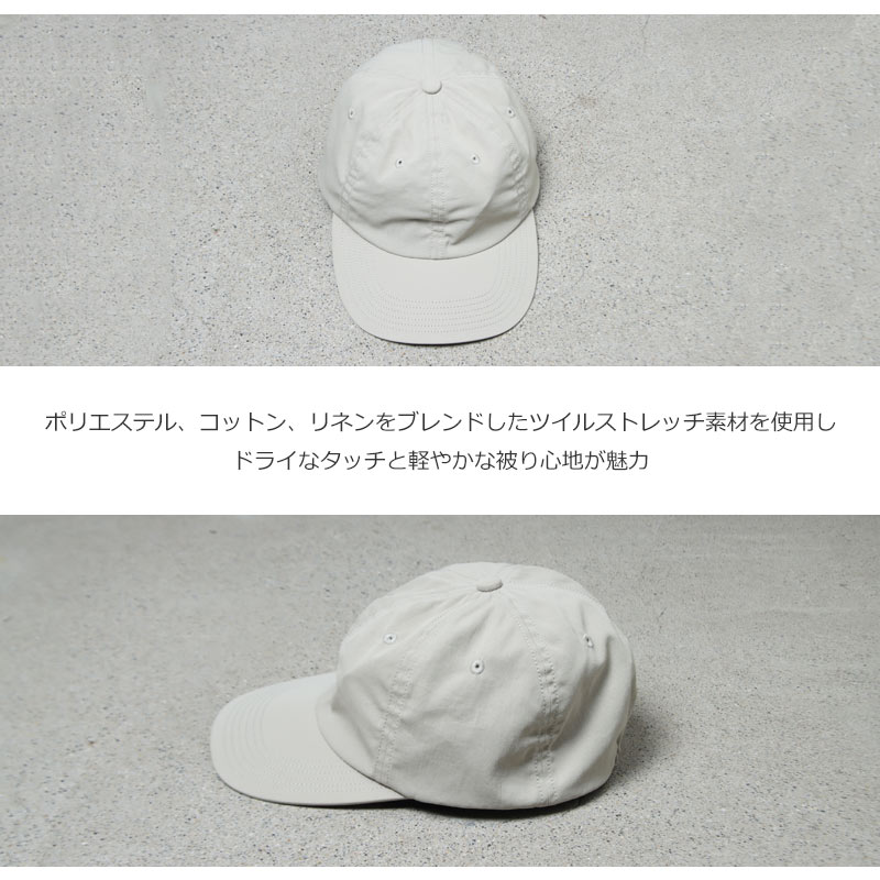 KIJIMA TAKAYUKI(�����ޥ����業) DRY TWILL ELASTIC BACK 6PANEL CAP