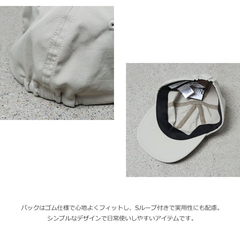 KIJIMA TAKAYUKI(�����ޥ����業) DRY TWILL ELASTIC BACK 6PANEL CAP