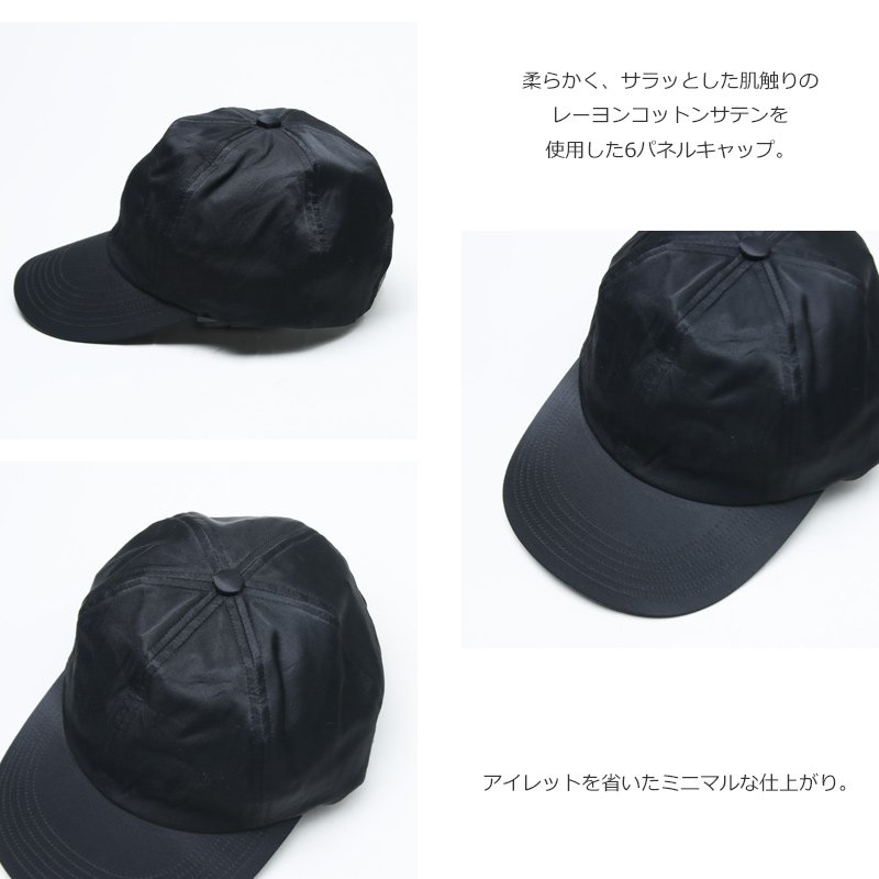 KIJIMA TAKAYUKI(�����ޥ����業) RAYON COTTON SATIN 6PANEL CAP