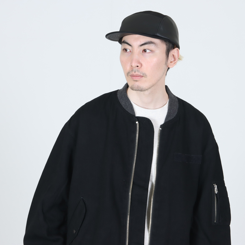 KIJIMA TAKAYUKI(ޥ業) PARAFFIN DUCK & GOAT SKIN JET CAP