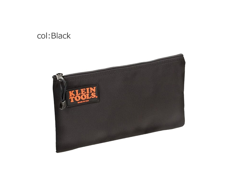 KLEIN(饤) Zipper Bag Black Nylon