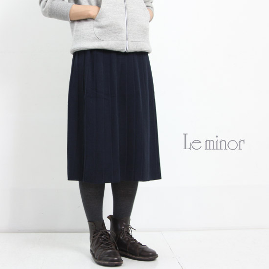 Le minor (ルミノア) Le minor ウールプリーツスカート
