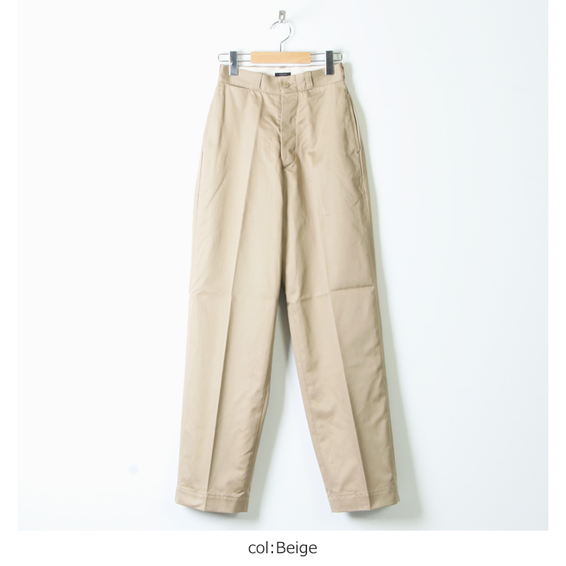 LENO (リノ) WIDE CHINO TROUSERS / ワイドチノトラウザース