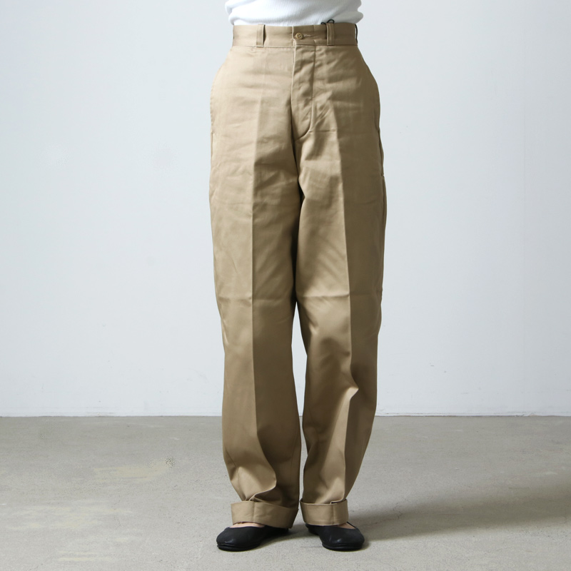 LENO (リノ) WIDE CHINO TROUSERS / ワイドチノトラウザース